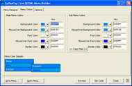 CoffeeCup Free DHTML Menu Builder screenshot